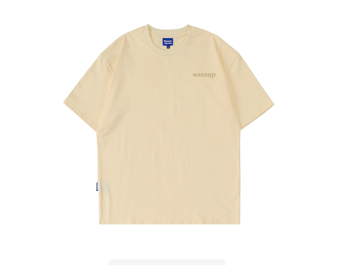 Wassupletter short-sleeved t-shirt men's fashionable