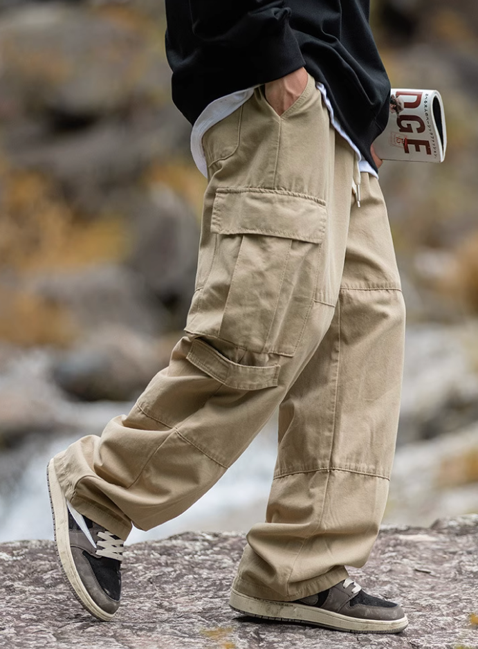 Wassup retro loose pants men's loose