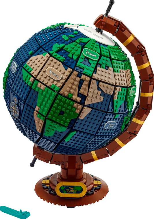 The Globe 1:1 21332 lego Building block globe model creative ornament