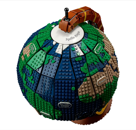 The Globe 1:1 21332 lego Building block globe model creative ornament
