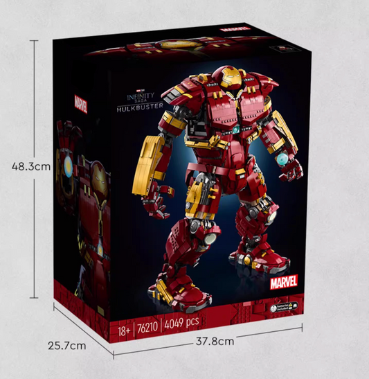 76210 lego 1:1 replica Building block hulkbuster armor marvel iron man avengers