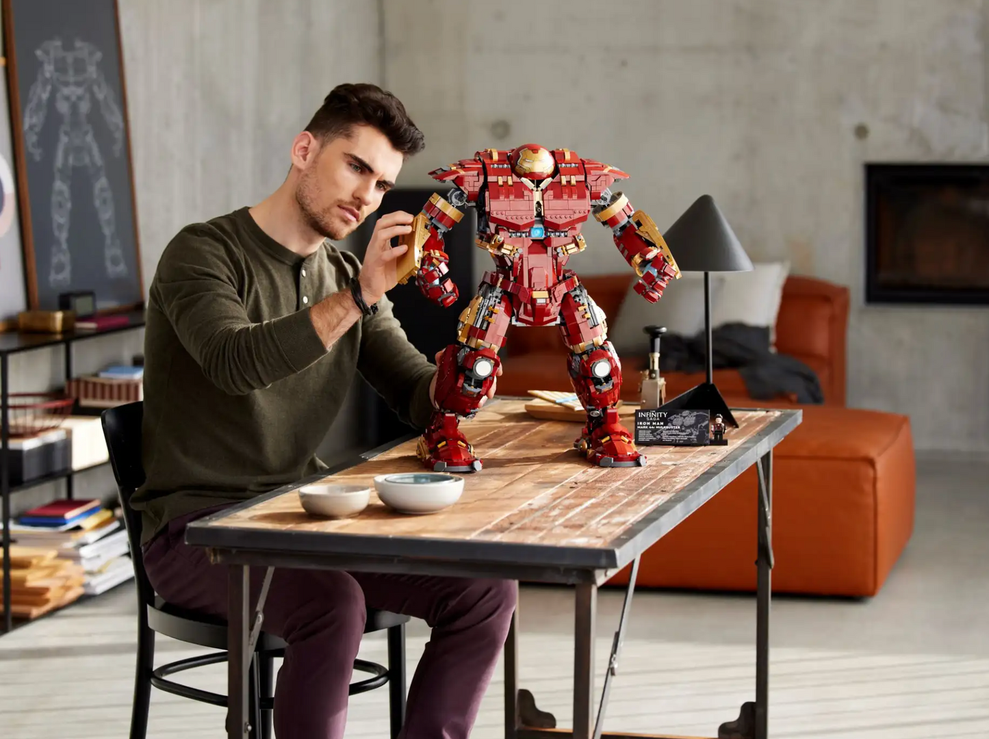 76210 lego 1:1 replica Building block hulkbuster armor marvel iron man avengers