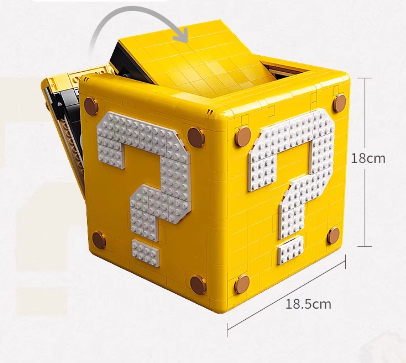 71395 lego 1:1 Super mario mystery box building blocks toy, 2064 pieces, standard size bricks