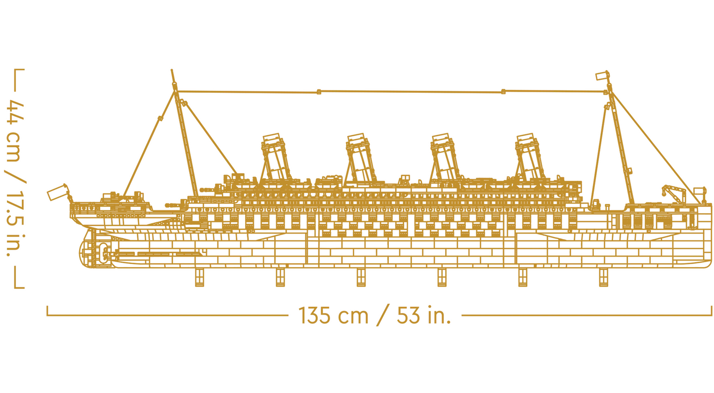 10294 lego 1:1 Building blocks titanic 9090 capsules normal capsules 1.35m