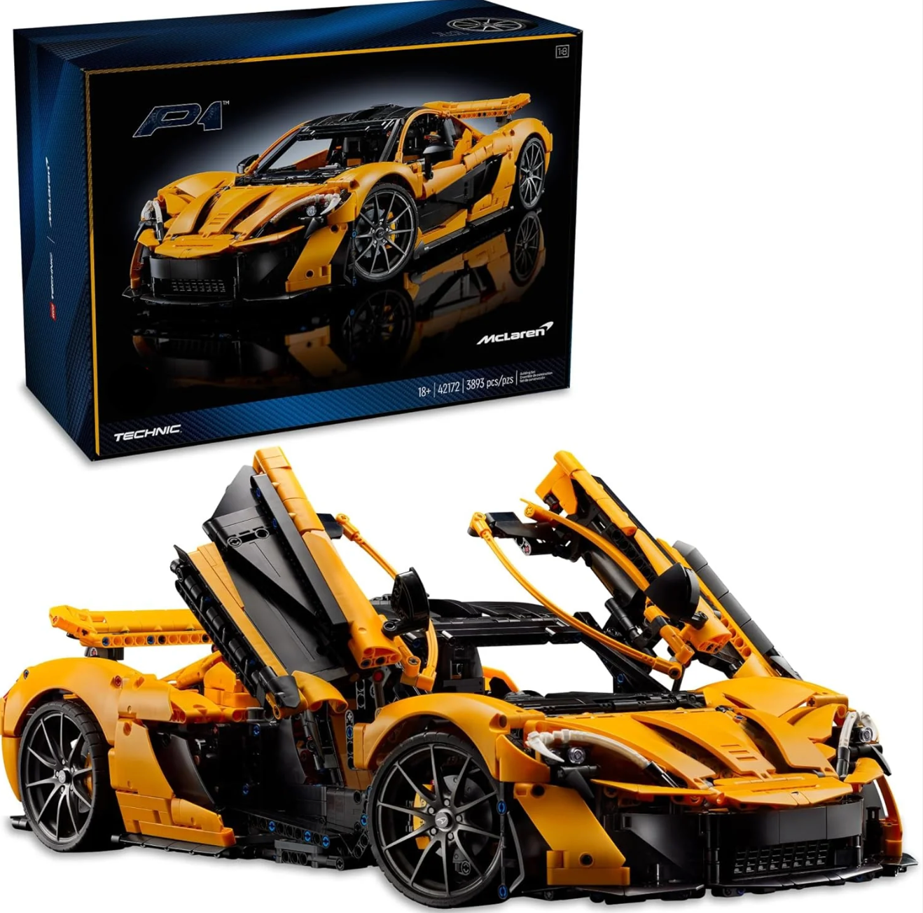 Mclaren p1 sports car building blocks 1:1 Replica