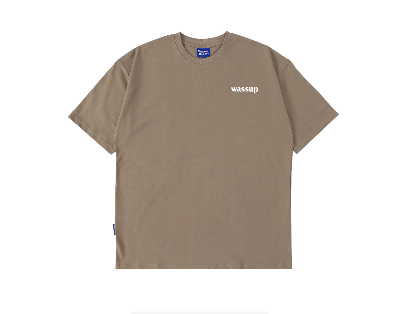 Wassupletter short-sleeved t-shirt men's fashionable