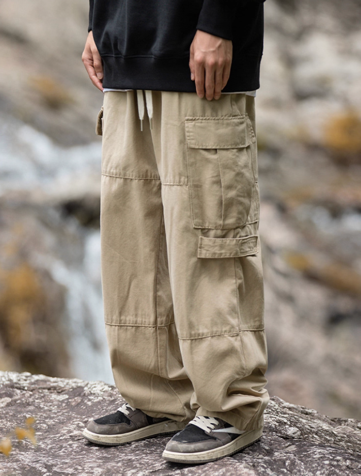 Wassup retro loose pants men's loose