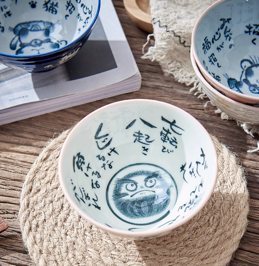 Cat pufferfish rabbit shiba inu bowl 11.5cm japanese import