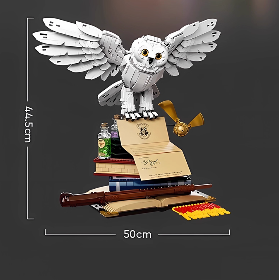76391 1:1 lego toy harry potter hedwig owl 3010 pieces
