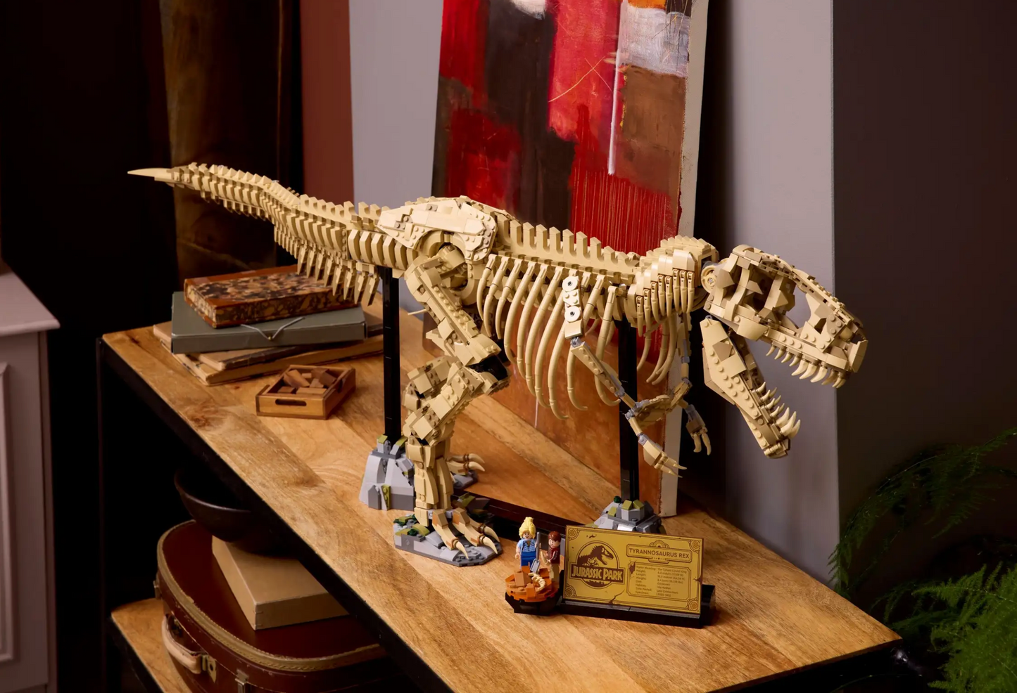 76968 1:1 lego Building block dinosaur fossil tyrannosaurus rex toy jurassic series