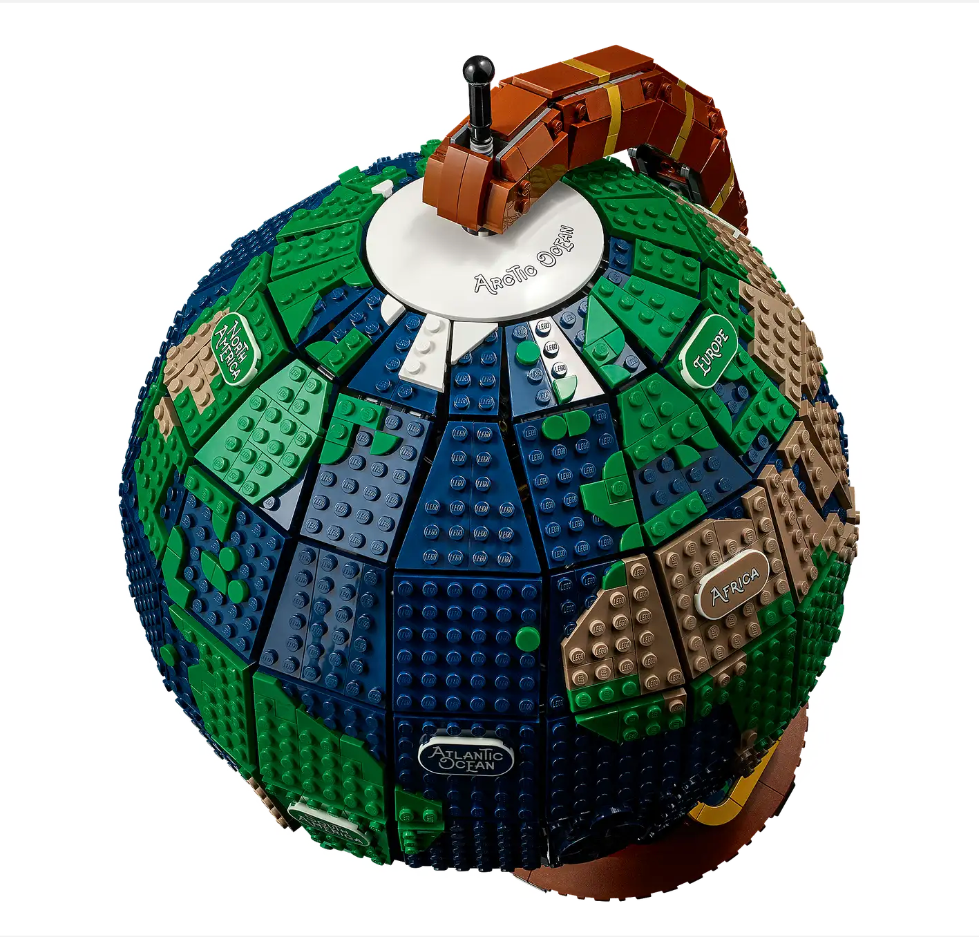 The Globe 1:1 21332 lego Building block globe model creative ornament