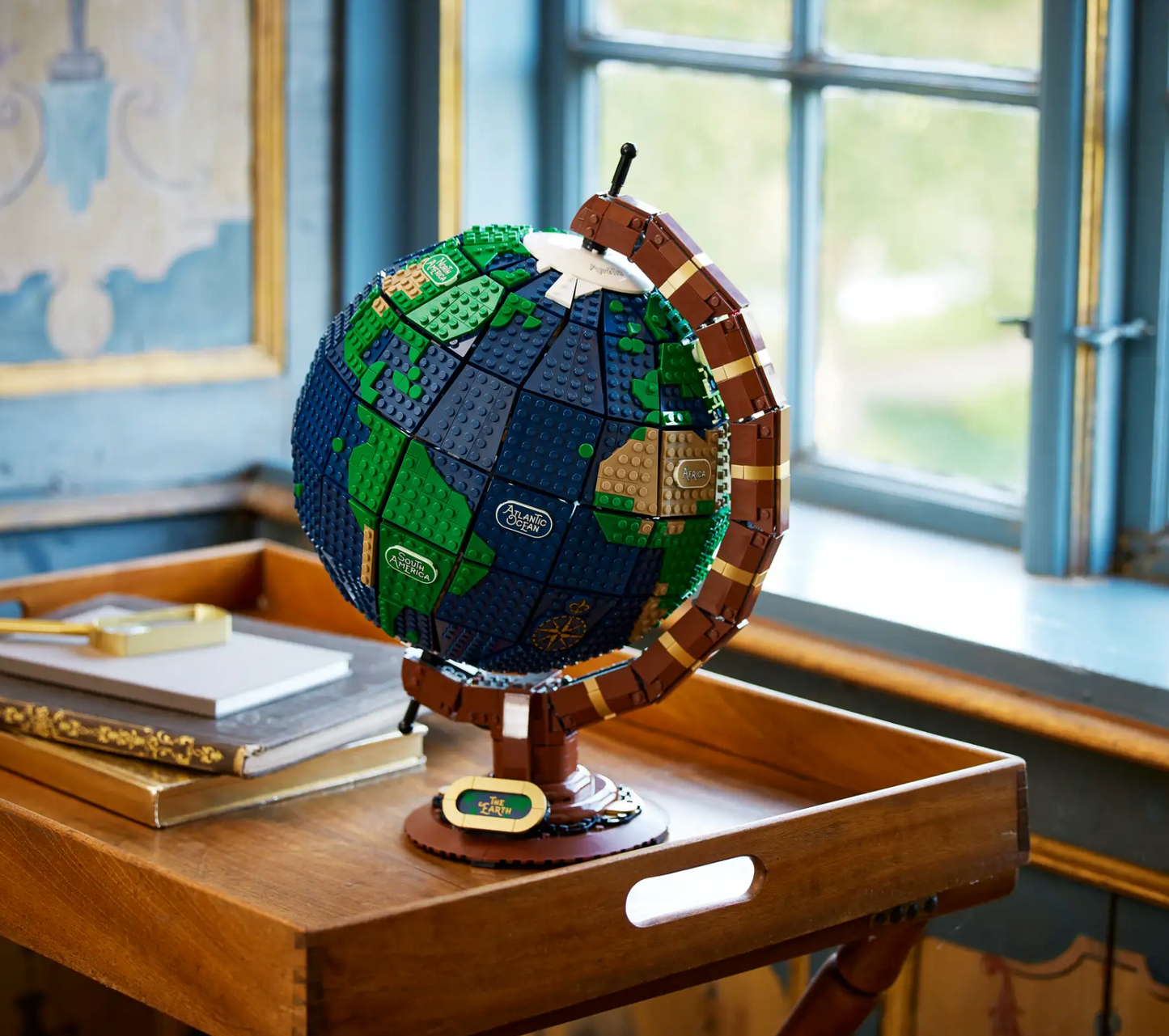 The Globe 1:1 21332 lego Building block globe model creative ornament