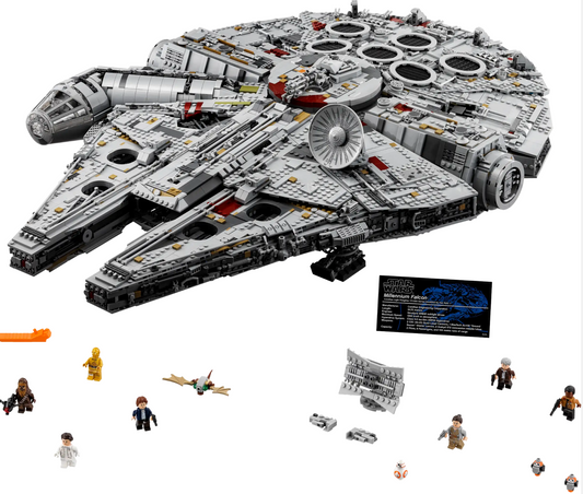 lego 1:1 replica 75192 Star wars millennium falcon building block set - large